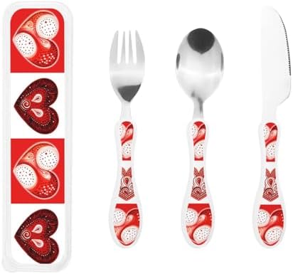 Valentines Day Heart Flatware Set