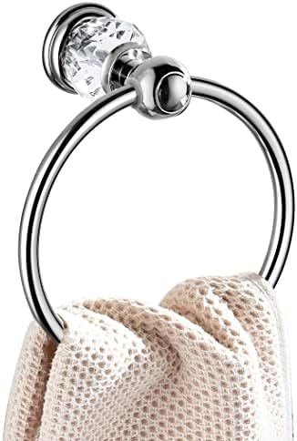 Crystal Towel Holder Silver Bathroom Towel Rack