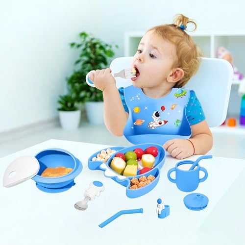 Astronaut Silicone Feeding Set for Babies
