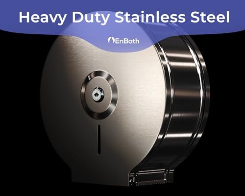 Stainless Steel Jumbo Toilet Paper Dispenser Wall Mount Commercial Grade