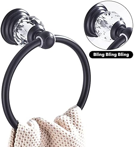 Elegant Crystal Towel Ring