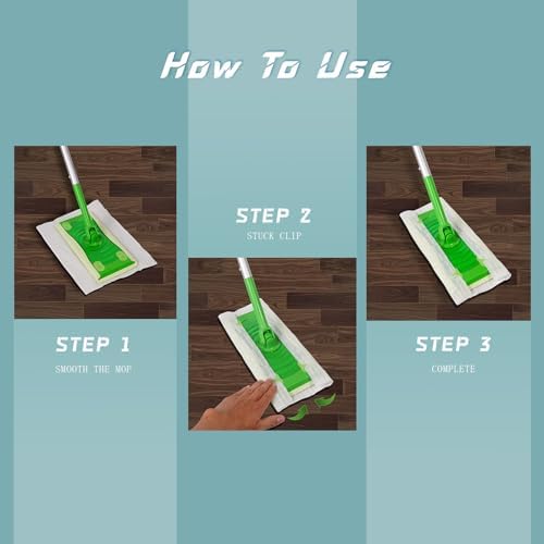 UKEENOR Floor Mop Dry Rechargeable 78x118 inch