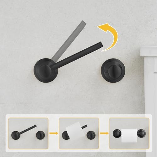 BESy Wall-Mounted Toilet Paper Holder Rustproof Durable