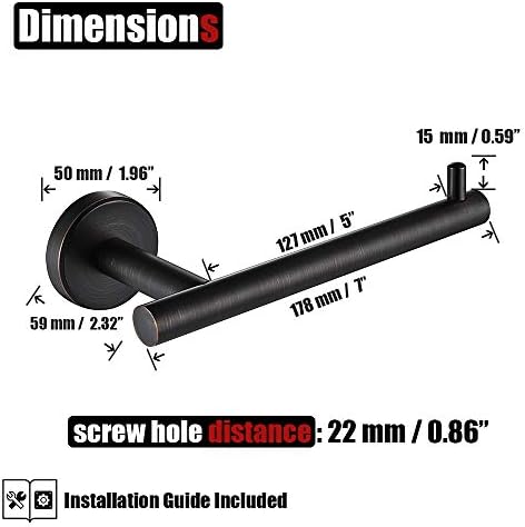 JQK Sturdy Toilet Paper Holder Oil Rubbed Bronze