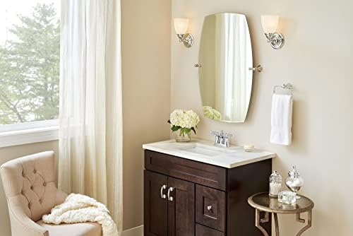 Warm Inviting Bowl Towel Ring Brushed Nickel Finish