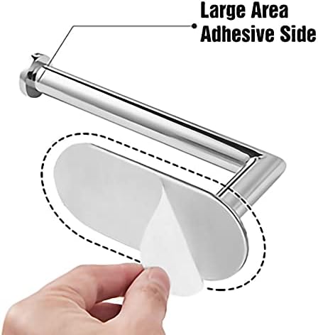 Polarduck HITSLAM Self-Adhesive Toilet Paper Holder - Chrome SUS 304 Stainless Steel