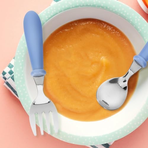 Hemoton 4pc Stainless Steel Kids Forks and Spoons Set