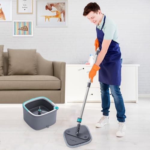 Square Mop Pads Replacement for True Tidy SPIN 800 M16 Spin Mop