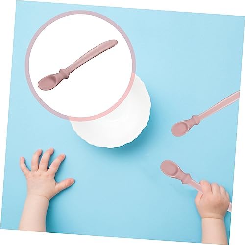 Toyvian 1pc Silicone Training Spoon