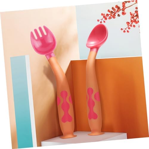 FAVOMOTO Bendable Spoon Fork Set for Infants 1