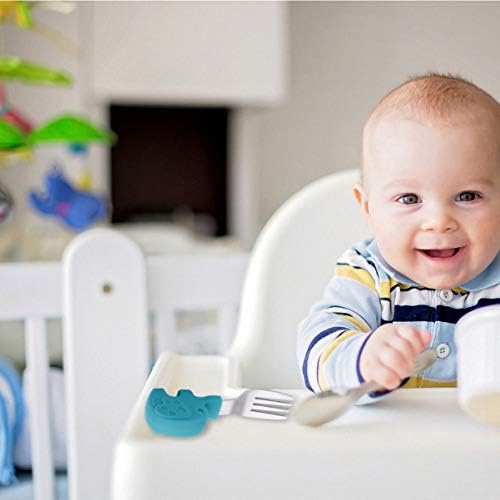 Toddmoney Baby Silicone Training Flatware Set for Toddler