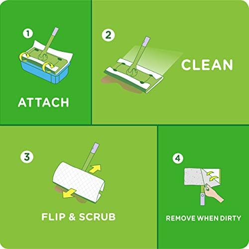 Deep Clean with Swiffer Sweeper Wet Mopping Pad Refill