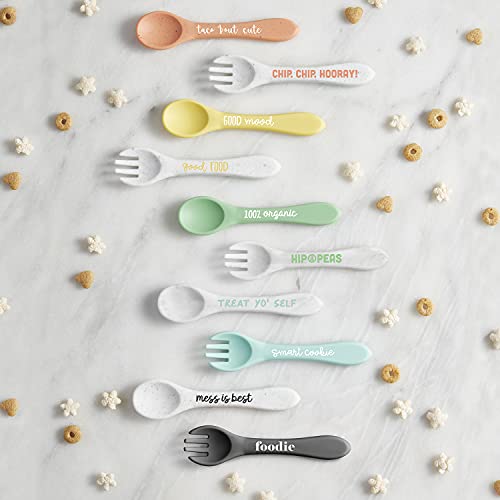 Stephan Baby Silicone Spoon Fork Set Sweet and Tasty for Babies