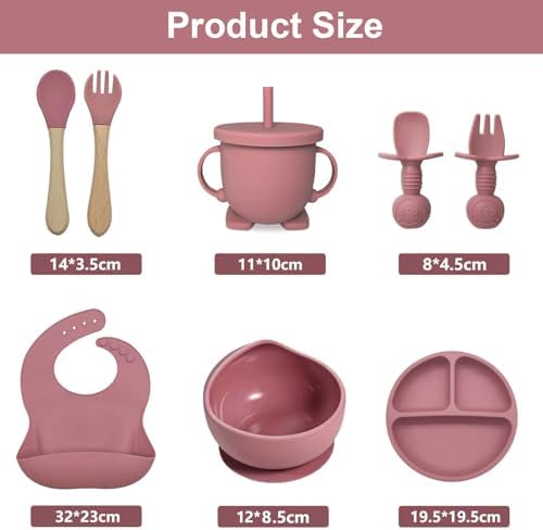 Adjustable Silicone Flatware Set for Toddler Feeding