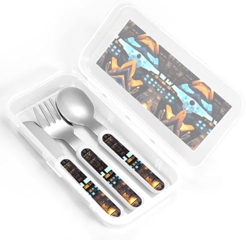 Stainless Steel Airplane Cockpit Utensils Set with Travel Case Durable Safe