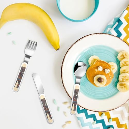 Elephant Print Utensils Set