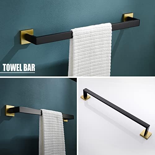 Premium Black Gold Bathroom Hardware Set