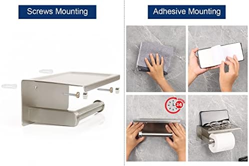 NearMoon Toilet Paper Holder with Phone Shelf