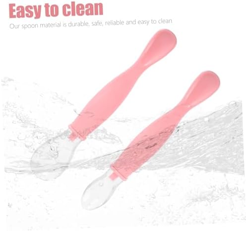 VICASKY Adorable 2-Pack Spoons Set for Babies and Adults