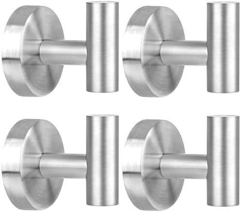 Versatile Durable 4-Pack Towel Hooks for Bathroom
