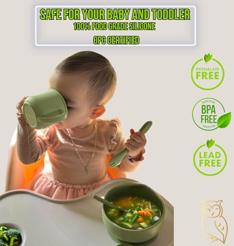 ALTAS CHOICE Silicone Baby Feeding Set