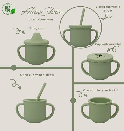 ALTAS CHOICE Silicone Baby Feeding Set