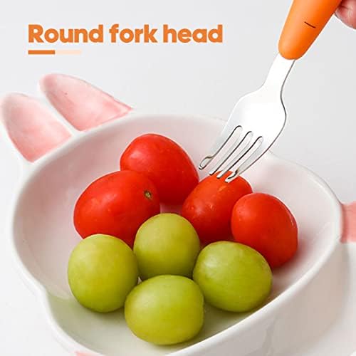 Spool Fork Set for Babies Self-Feeding Travel Cutlery with Case