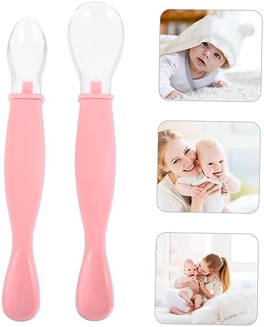 VICASKY Adorable 2-Pack Spoons Set for Babies and Adults