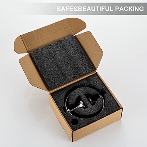 Bathroom Towel Ring Set Brushed Nickel Durable Wall Mount for 2