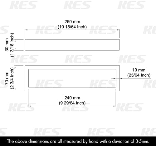 KES 10 Inch Towel Holder Matte Black