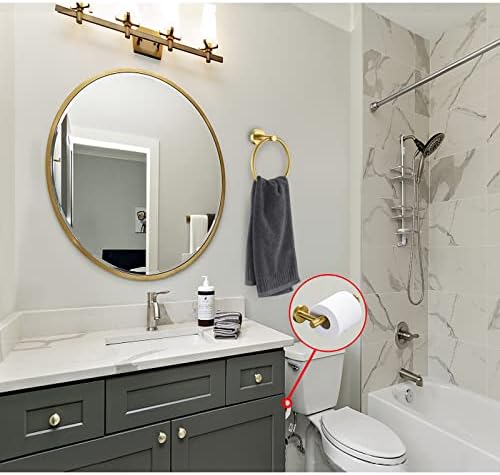Gold Toilet Paper Holder Set