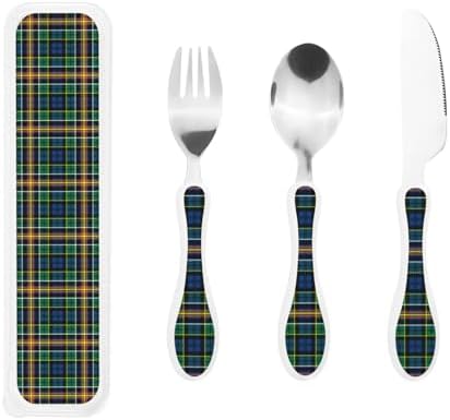 AllisonS Tartan Kids Flatware Set