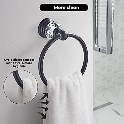 Elegant Crystal Towel Ring