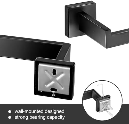 Premium 10-Piece Bathroom Hardware Set with Matte Black Design