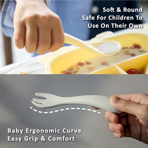 Silicone Baby Utensils Set for Toddlers