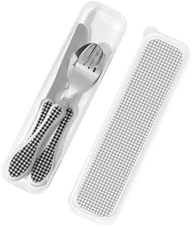 Royal Stewart Tartan Flatware Set for Kids Portable Safe