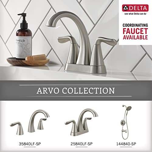Deltas Premium ARV35 Double Towel Hook in Brushed Nickel Compact Durable