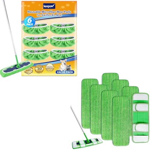 KEEPOW 14 Pack Wet Dry Pads Refill for Swiffer