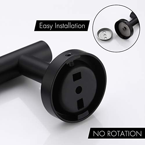 Bathroom Towel Bar Rustproof Stainless Steel 236 Long Matte Black Finish