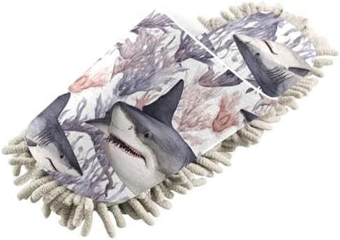FLildon Microfiber Slippers Sea Sharks