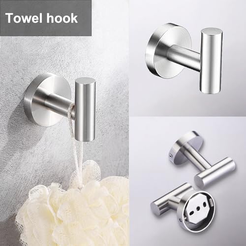 5-Piece Stainless Steel Bathroom Kitchen Hardware Set