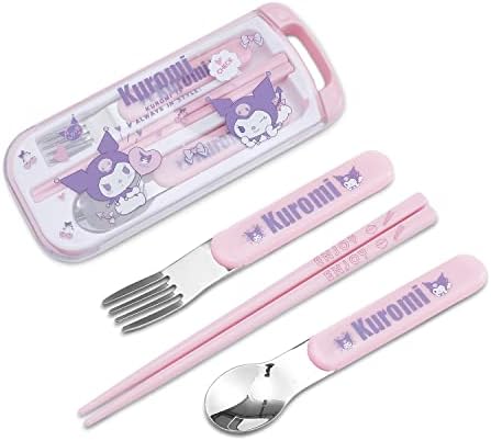 Kawaii Kitty Print Portable Flatware Set for Travel Picnic