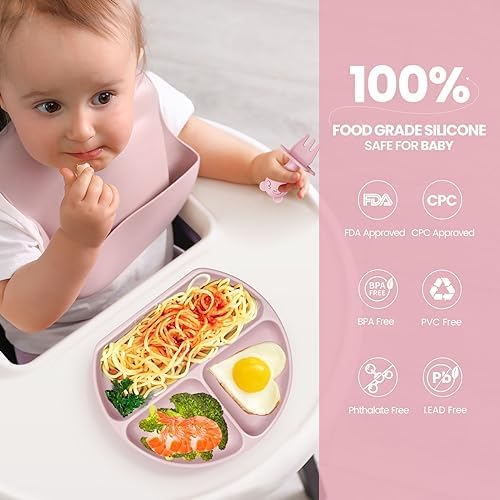 Vivalada Silicone Baby Feeding Set - 12PCS 6 Months