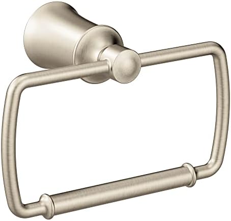 Warm Inviting Bowl Towel Ring Brushed Nickel Finish