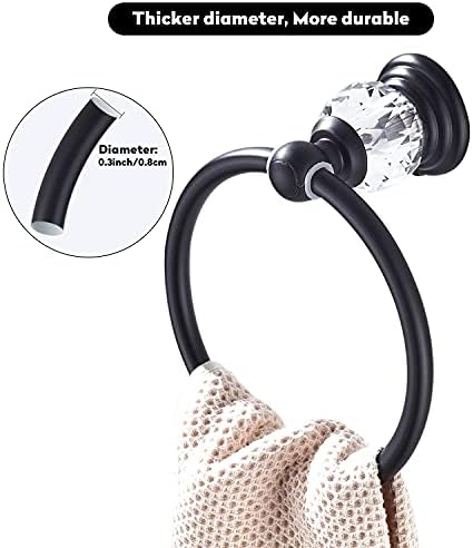Elegant Crystal Towel Ring