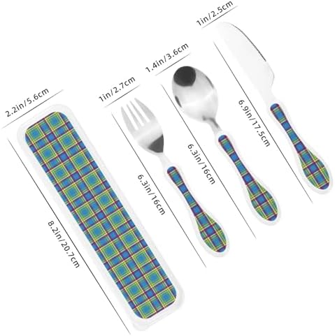 Royal Stewart Yukon Tartan Kids Cutlery Set 3-Piece 1