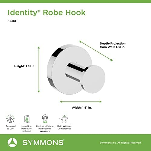Symmons 673RH Identity Wall-Mounted Robe Hook Chrome