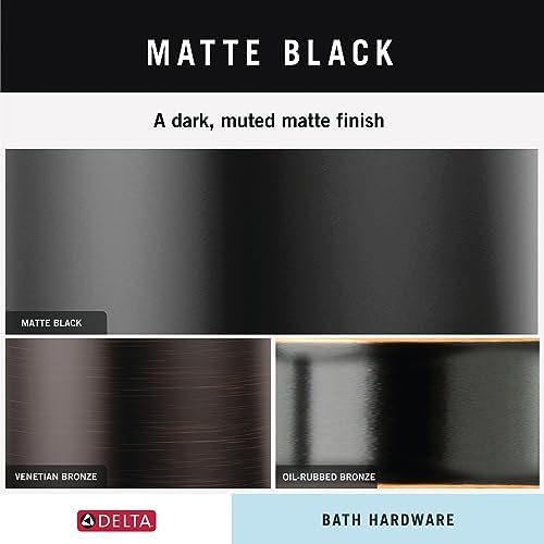 Delta Trinsic 1-Pack Toilet Paper Holder Matte Black