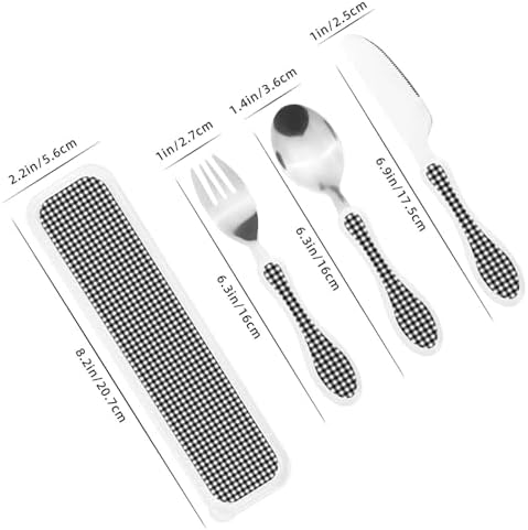 Royal Stewart Tartan Flatware Set for Kids Portable Safe