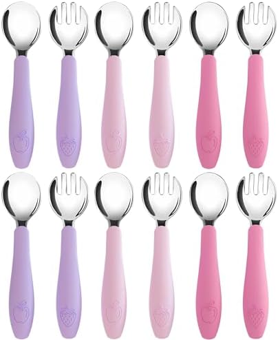 CHILLOUT LIFE Toddler Utensils Set - Safe BPA-Free Durable for Self-Feeding